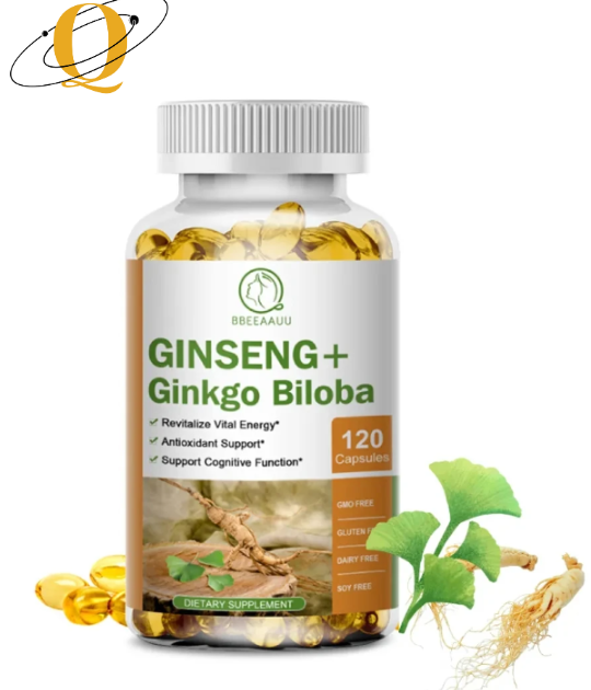 Ginseng Capsules for Brain Health, Memory and Concentration 1